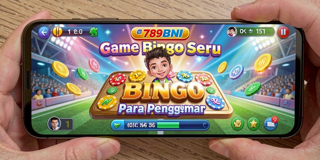 Tampilan seru gameplay Bingo di 789BNI dengan kartu dan angka.