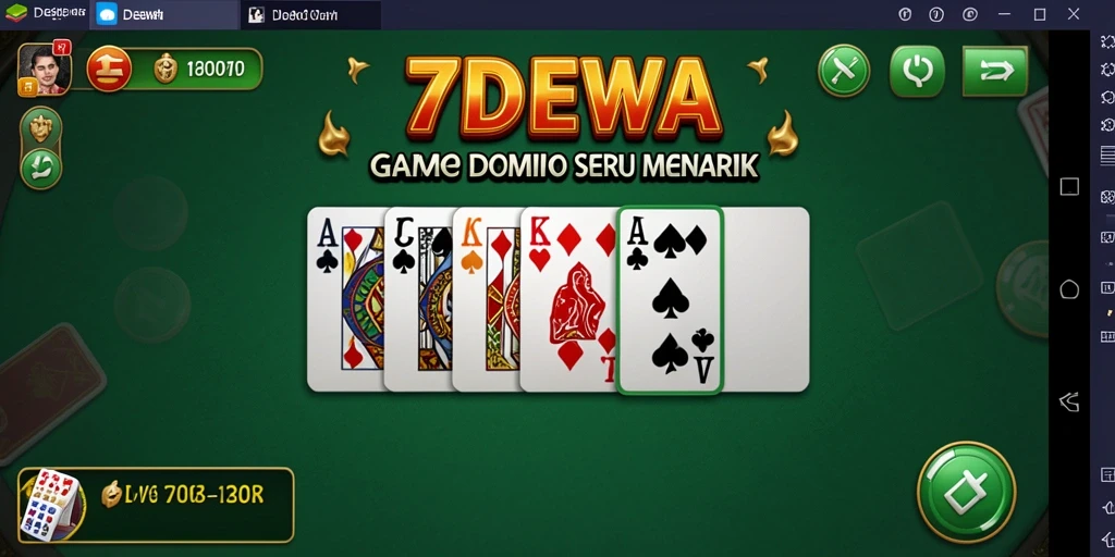 Tampilan gameplay seru dalam permainan Domino 7DEWA.