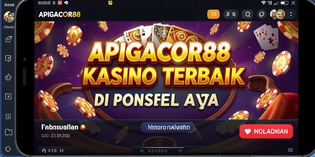 Screenshot gameplay seru dari APIGACOR88 yang menghadirkan suasana Kasino.