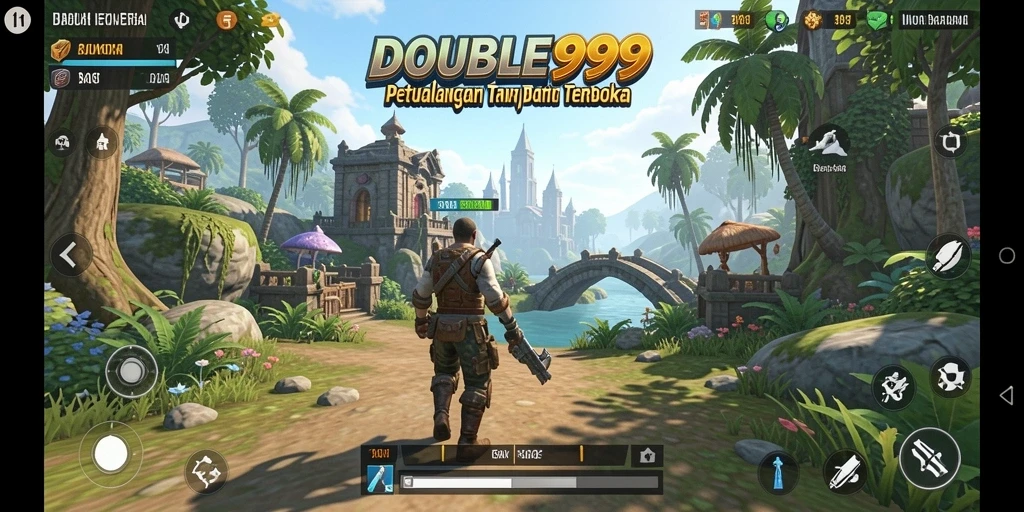 Gameplay menarik dalam dunia terbuka yang luas dan interaktif.