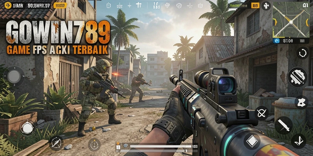 Screenshot GOWIN789 menampilkan aksi seru dalam permainan FPS.