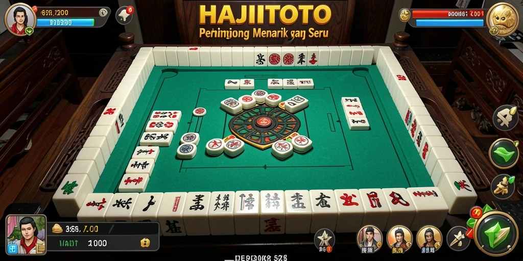 Tampilan gameplay <strong>HAJITOTO</strong> yang seru dan menantang bagi penggemar Mahjong.