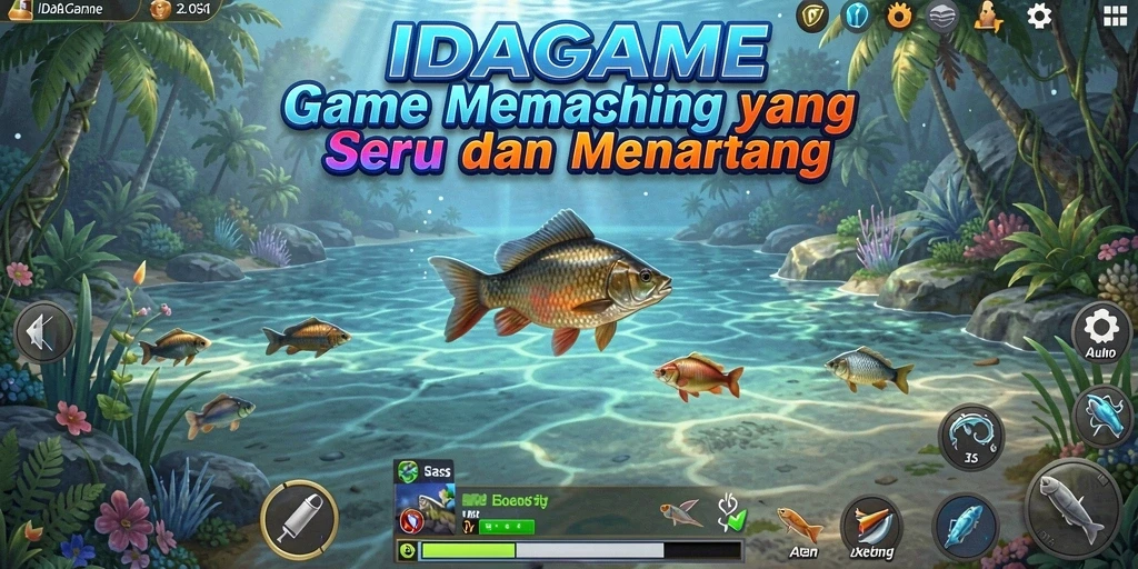 Tangkapan ikan besar di gameplay IDAGAME yang seru.