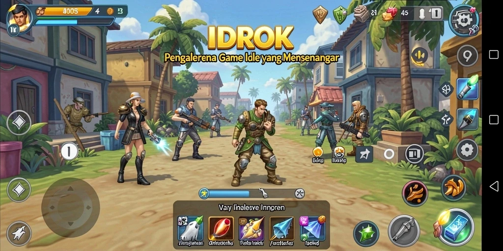 Tampilan gameplay IDROK yang menawan dan interaktif.