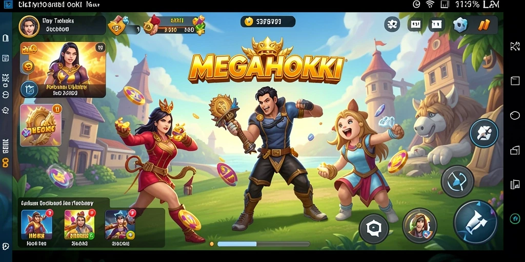 Tampilan antarmuka MEGAHOKI yang intuitif dan fungsional.