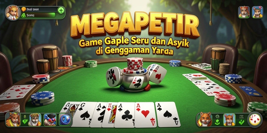 Gameplay seru dan menarik dalam MEGAPETIR, permainan Gaple yang menantang.