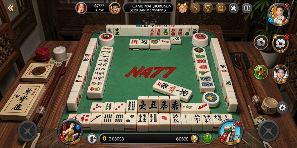 Screenshot gameplay NA777 menampilkan momen seru bermain Mahjong.