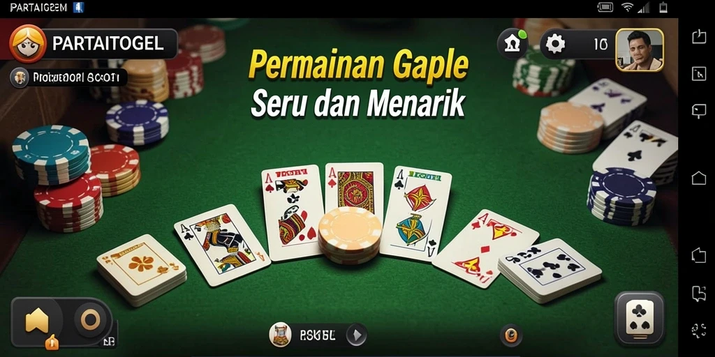 Tampilan gameplay Gaple yang seru dan interaktif.