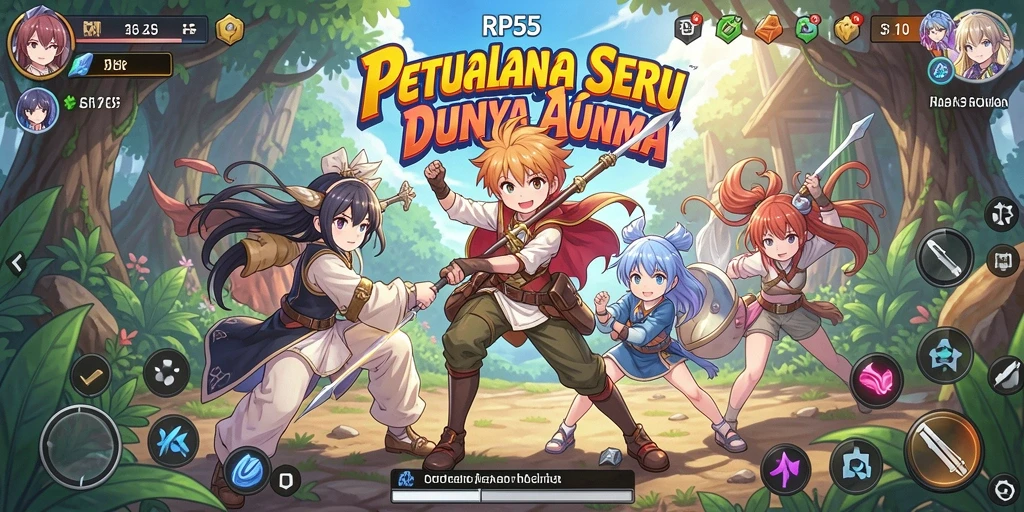 Tampilan menarik dari gameplay RP55 yang penuh aksi.
