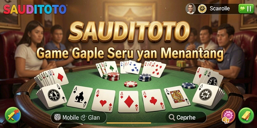 Gameplay seru dan interaktif Gaple di SAUDITOTO.