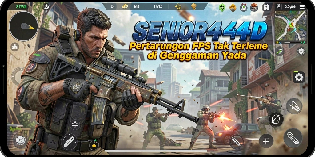 Screenshot dari gameplay menegangkan di SENIOR4D.