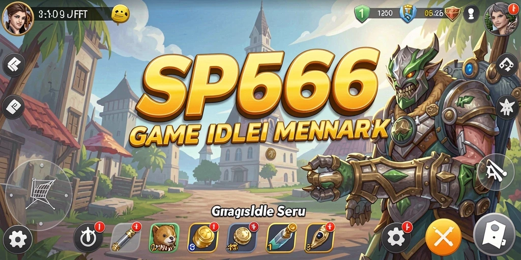 Tampilan gameplay SP666 yang menampilkan aksi santai dan pengumpulan sumber daya.