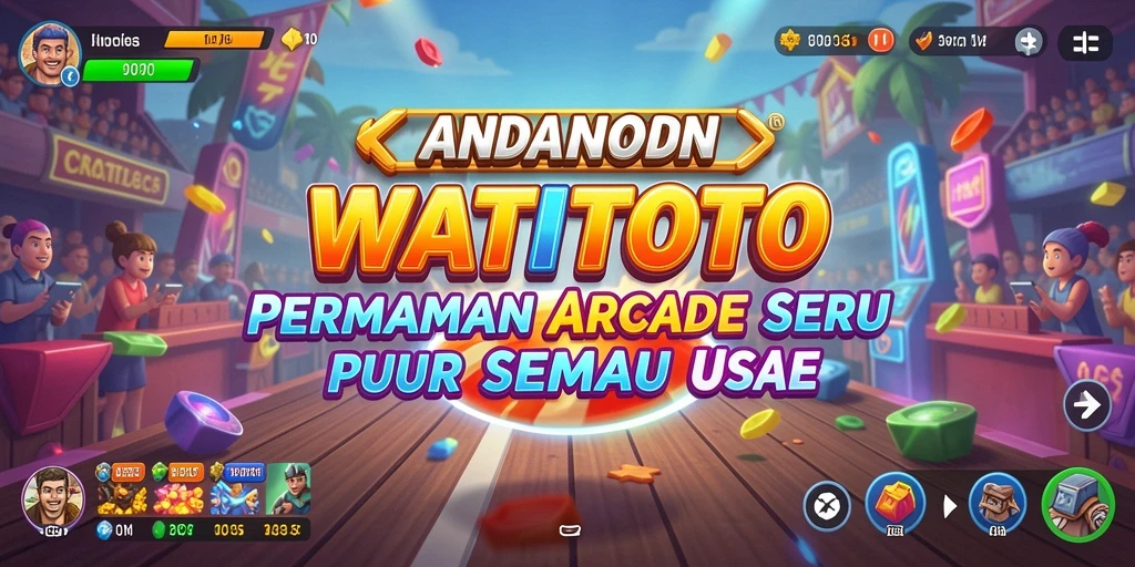 Tampilan gameplay WATITOTO yang dinamis dan penuh warna.