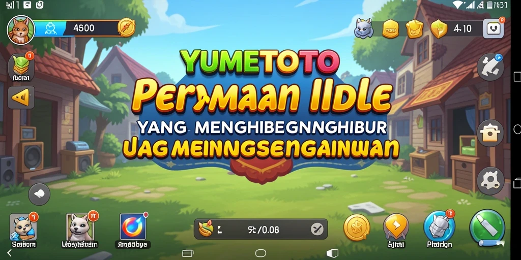 Gambar gameplay <strong>YUMETOTO</strong> menampilkan karakter aktif dalam mode Idle.